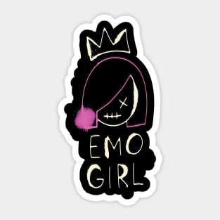 emo girl Sticker